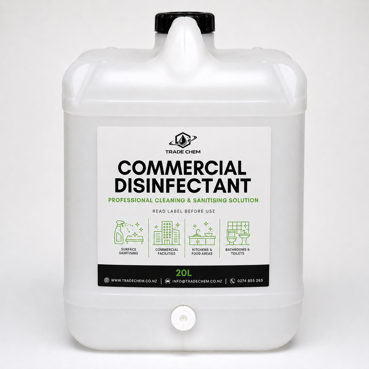 Trade Chem Commercial Disinfectant 20L bulk trade drum